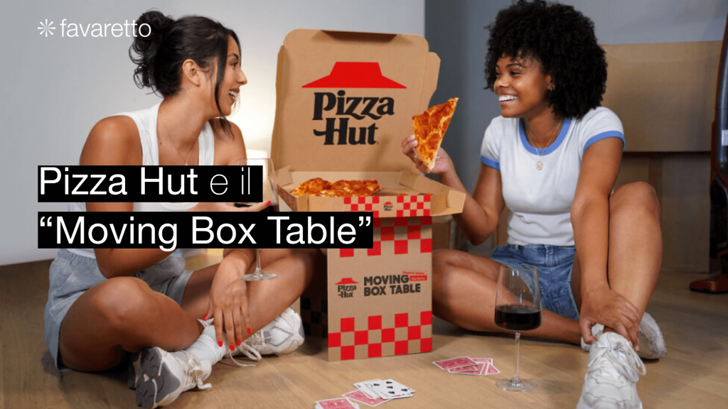 pizza hut moving box table